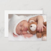 Baby shower Uitnodiging (Voorkant / Achterkant)