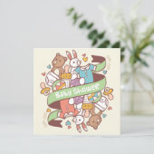 Baby shower Uitnodiging (Staand voorkant)