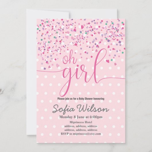 baby shower, uitnodiging (Voorkant)