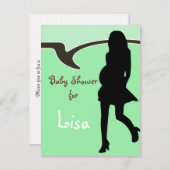 Baby shower Uitnodiging (Voorkant / Achterkant)