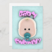 baby shower Uitnodiging (Voorkant / Achterkant)