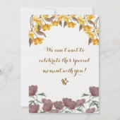 Baby shower Uitnodiging (Achterkant)