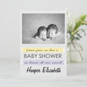 baby shower Uitnodiging (Staand voorkant)