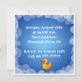 baby shower Uitnodiging (Achterkant)