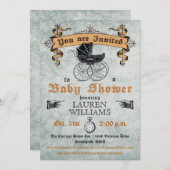 Baby shower Uitnodiging (Voorkant / Achterkant)