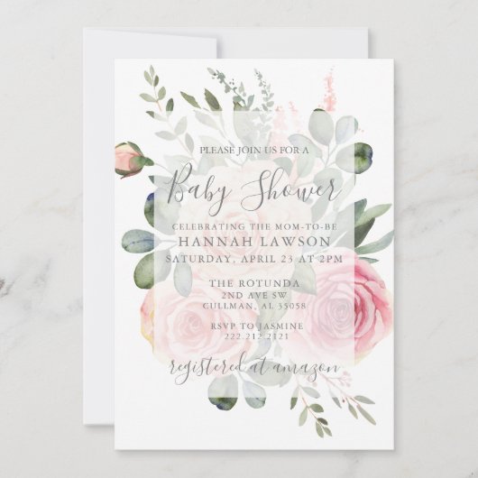 Baby shower Uitnodiging (Voorkant)