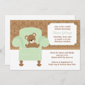 Baby shower Uitnodiging (Voorkant / Achterkant)