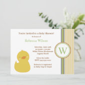 baby shower Uitnodiging (Staand voorkant)