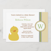 baby shower Uitnodiging (Voorkant / Achterkant)