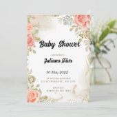 Baby shower Uitnodiging (Staand voorkant)