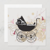 baby shower Uitnodiging (Voorkant / Achterkant)