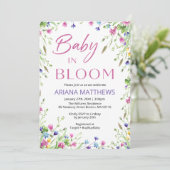 Baby shower uitnodiging 5x7" (Staand voorkant)
