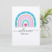 Baby Shower Uitnodiging - Aangepaste Jongens- of M (Staand voorkant)