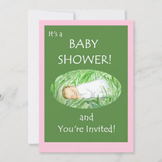 Baby shower uitnodiging - Baby Meisje