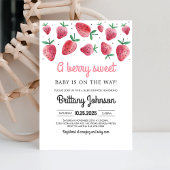 Baby Shower Uitnodiging 'Berry Sweet Girl'