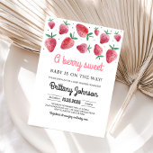 Baby Shower Uitnodiging 'Berry Sweet Girl'