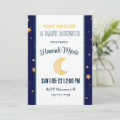 Baby shower Uitnodiging Boho Verblijf Wilde Moon K (Staand voorkant)