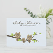 baby shower Uitnodiging (Boy) (Staand voorkant)