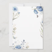 Baby shower Uitnodiging Boy Blue Design Sjabloon B (Achterkant)