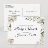Baby shower Uitnodiging Briefkaart (Voorkant / Achterkant)
