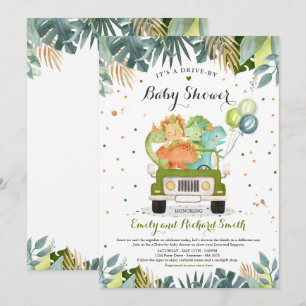 Baby shower Uitnodiging Dinosaur Shower