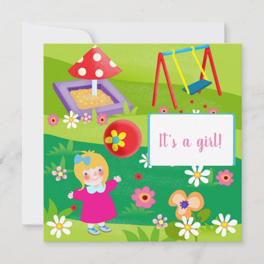 Baby shower-uitnodiging feestdagenkaart (Voorkant)