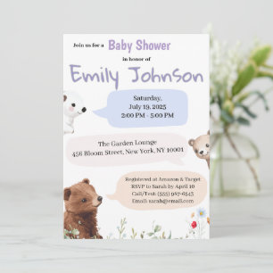 Baby shower Uitnodiging – Gepersonaliseerde Baby C