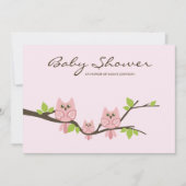 baby shower Uitnodiging (Girl) (Voorkant)