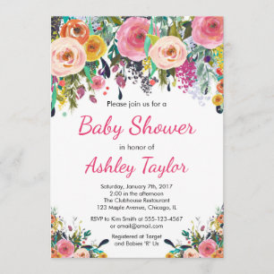 Baby shower-uitnodiging kaart
