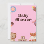 Baby shower-uitnodiging kaart (Achterkant)