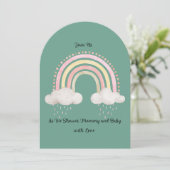 Baby shower-uitnodiging kaart (Staand voorkant)