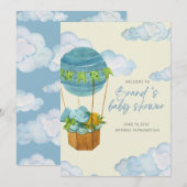 Baby shower-uitnodiging kaart (Voorkant / Achterkant)