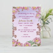 Baby shower-uitnodiging kaart (Staand voorkant)