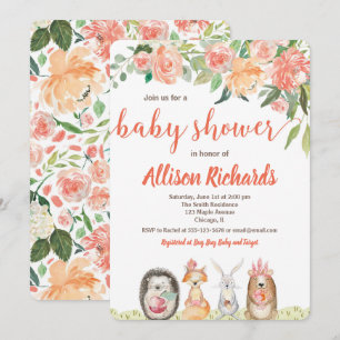 Baby shower-uitnodiging kaart