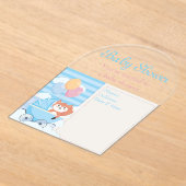 Baby shower Uitnodiging Kaart 9 Acryl Uitnodigingen (Laagn)