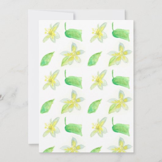 Baby shower Uitnodiging Lamsschaap Gele Bloemen (Achterkant)