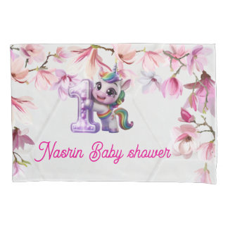 Baby Shower Uitnodiging met Eenhoorn Kussensloop