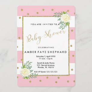 baby shower-uitnodiging, nieuwe baby, welkomstfees kaart