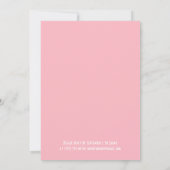 Baby shower Uitnodiging Roze Groene Pset Rattle (Achterkant)