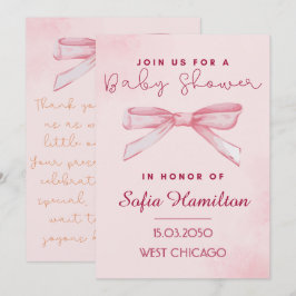 Baby shower uitnodiging - Schattige thema