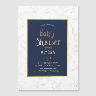Baby shower Uitnodiging - Strand, Nautisch