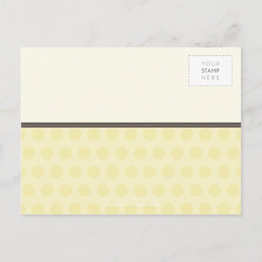 BABY SHOWER UITNODIGING:: surprise uil 8 Uitnodiging Briefkaart (Achterkant)