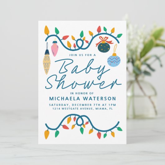 BABY SHOWER | Uitnodiging tot het indienen van fee (Staand voorkant)