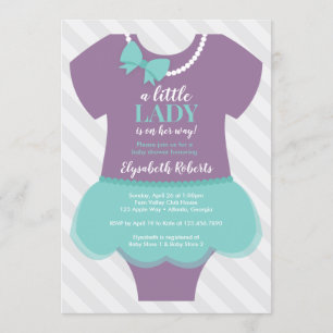Baby shower-uitnodiging van Little Lady Kaart