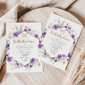 Baby shower-uitnodiging voor vlinderkussen kaart