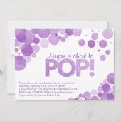 Baby shower uitnodiging Ze staat op het punt om te (Voorkant)