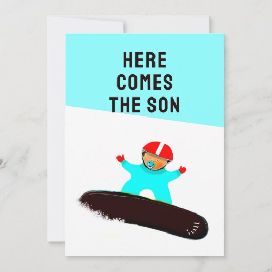 Baby Shower-uitnodigingen Kaart (Voorkant)