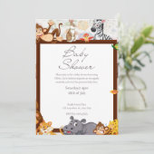 Baby Shower-uitnodigingen Kaart (Staand voorkant)