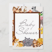 Baby Shower-uitnodigingen Kaart (Achterkant)