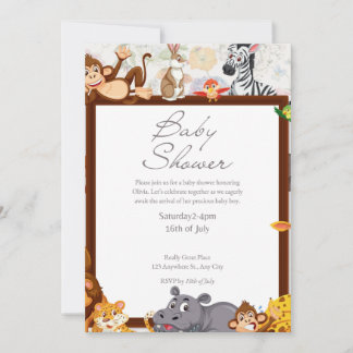 Baby Shower-uitnodigingen Kaart